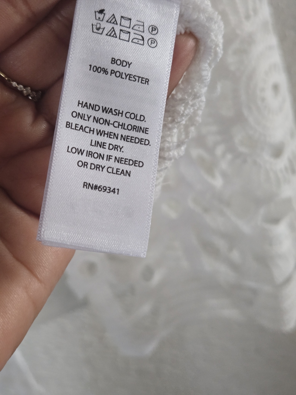 Rachel Zoe White Crochet Tie-Front Cardigan - Picture 9 of 9